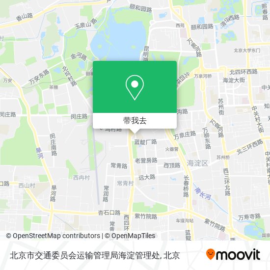 北京市交通委员会运输管理局海淀管理处地图