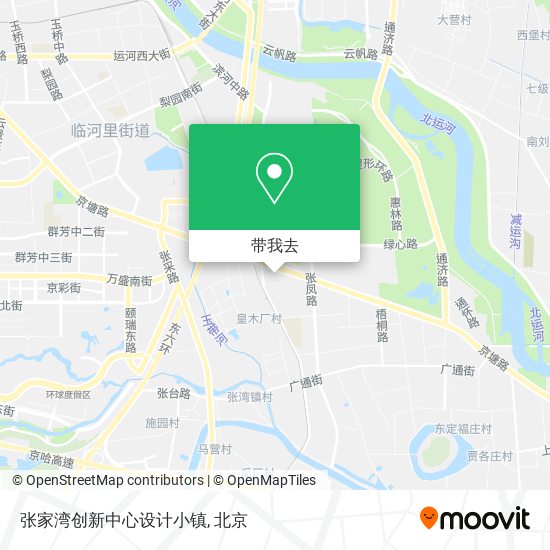 张家湾创新中心设计小镇地图