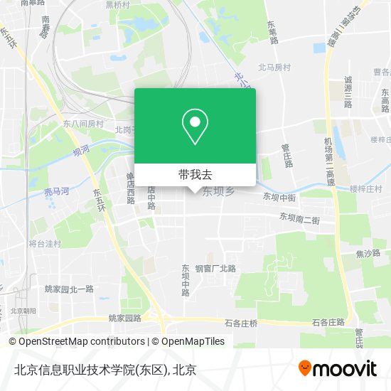 北京信息职业技术学院(东区)地图