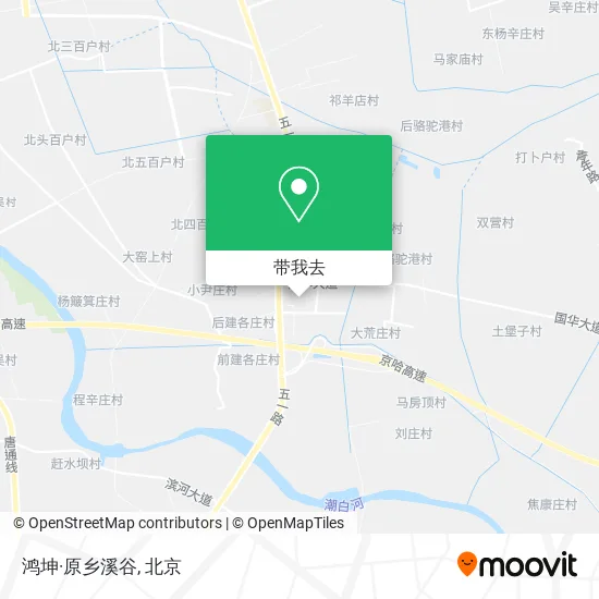 鸿坤·原乡溪谷地图