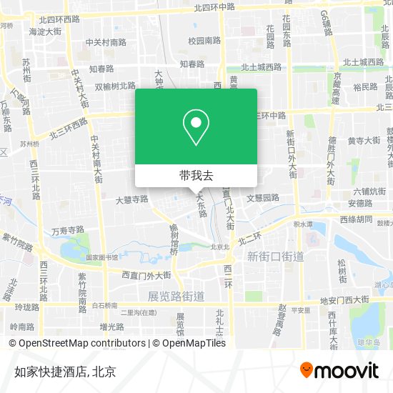 如家快捷酒店地图