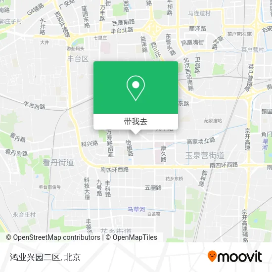 鸿业兴园二区地图