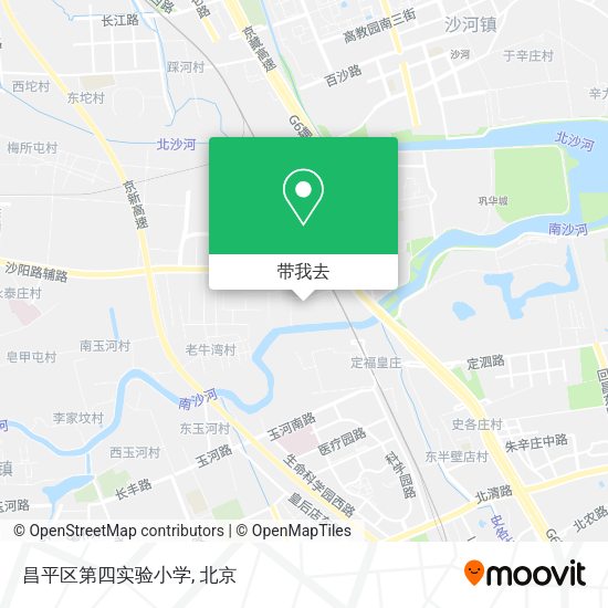 昌平区第四实验小学地图