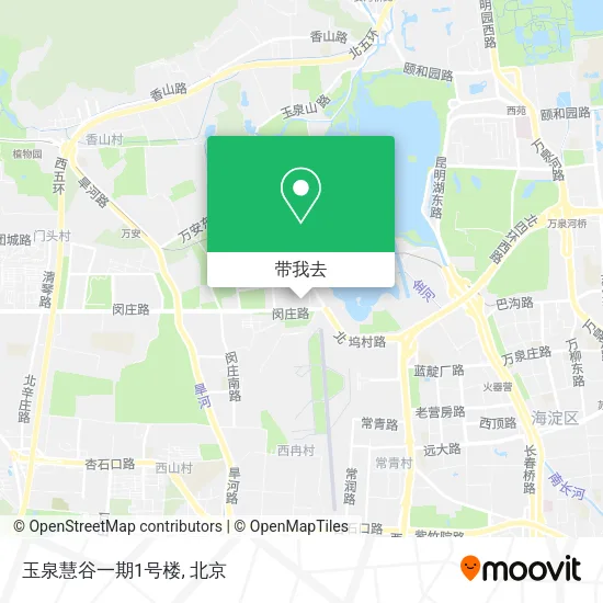 玉泉慧谷一期1号楼地图