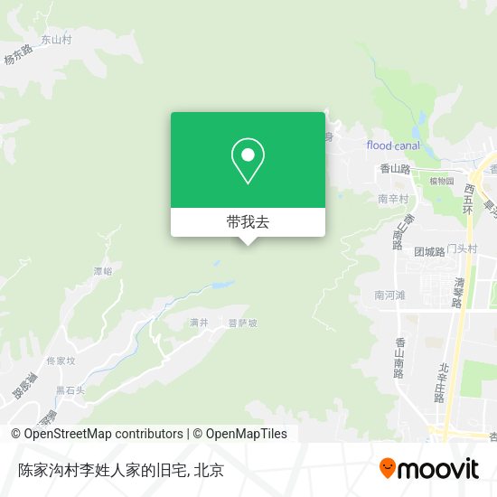 陈家沟村李姓人家的旧宅地图