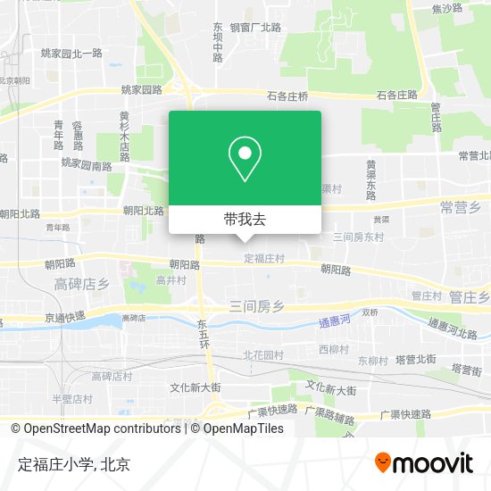 定福庄小学地图