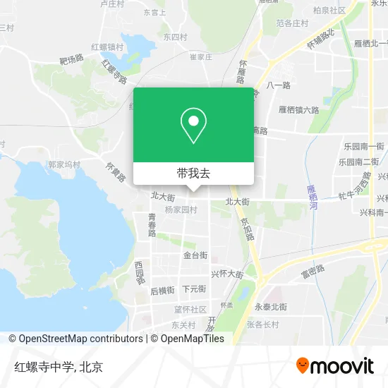 红螺寺中学地图