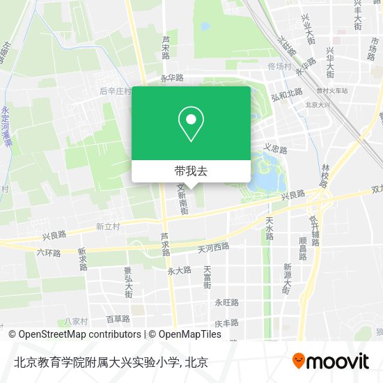 北京教育学院附属大兴实验小学地图