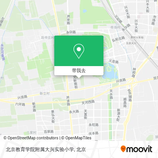 北京教育学院附属大兴实验小学地图