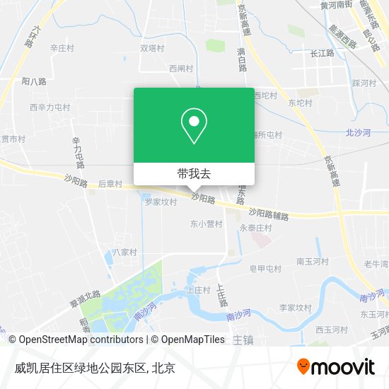 威凯居住区绿地公园东区地图