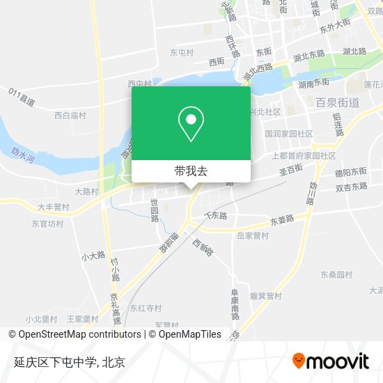 延庆区下屯中学地图