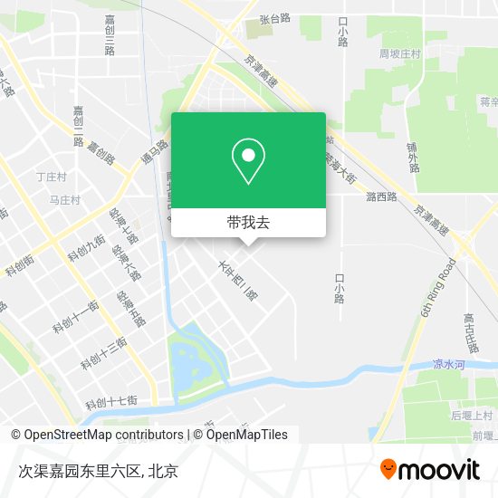 次渠嘉园东里六区地图