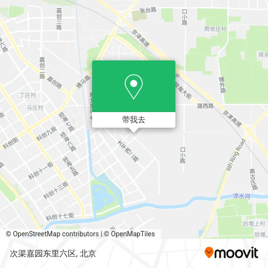 次渠嘉园东里六区地图