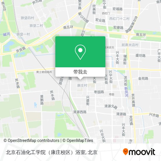 北京石油化工学院（康庄校区）浴室地图