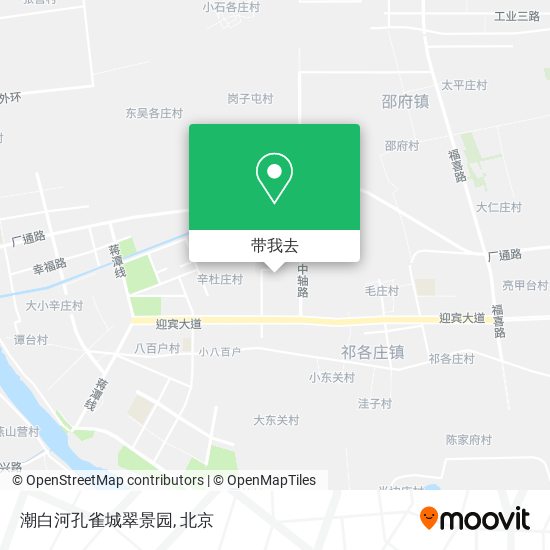 潮白河孔雀城翠景园地图