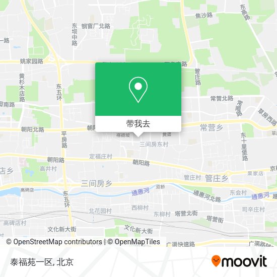泰福苑一区地图