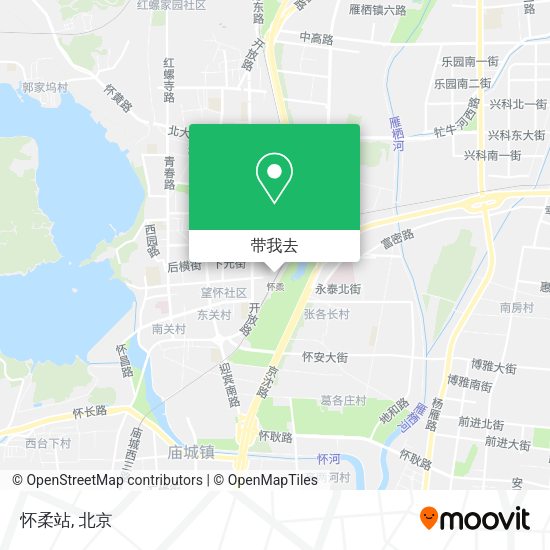 怀柔站地图