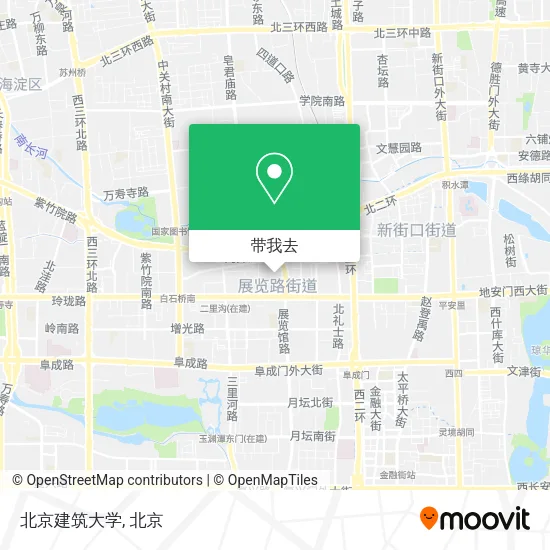 北京建筑大学地图
