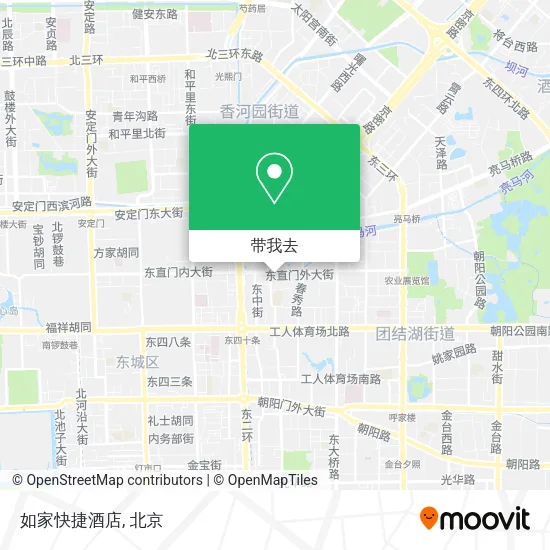 如家快捷酒店地图