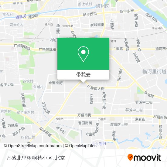 万盛北里梧桐苑小区地图