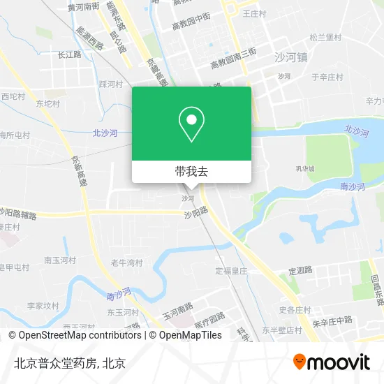 北京普众堂药房地图