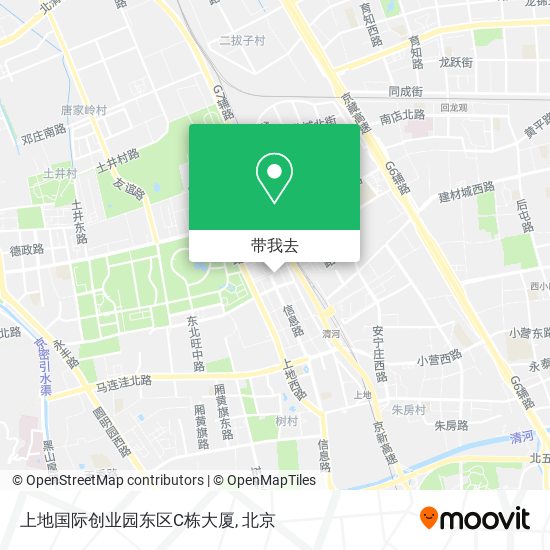 上地国际创业园东区C栋大厦地图