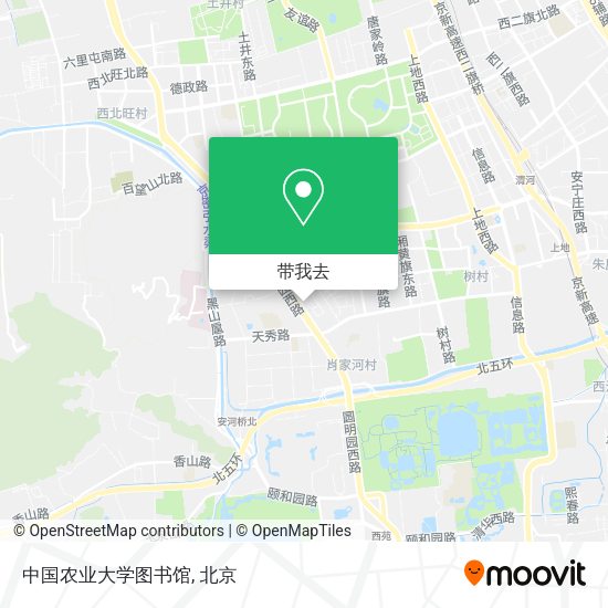 中国农业大学图书馆地图