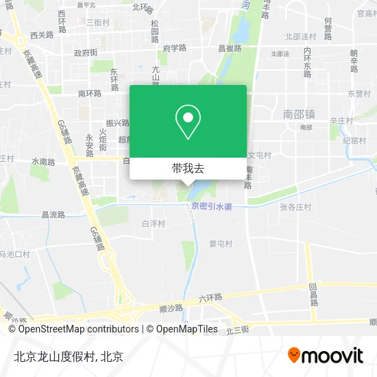 北京龙山度假村地图