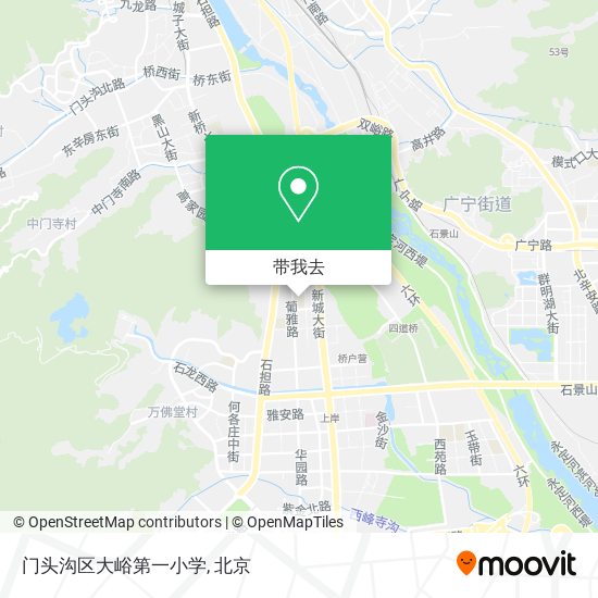 门头沟区大峪第一小学地图