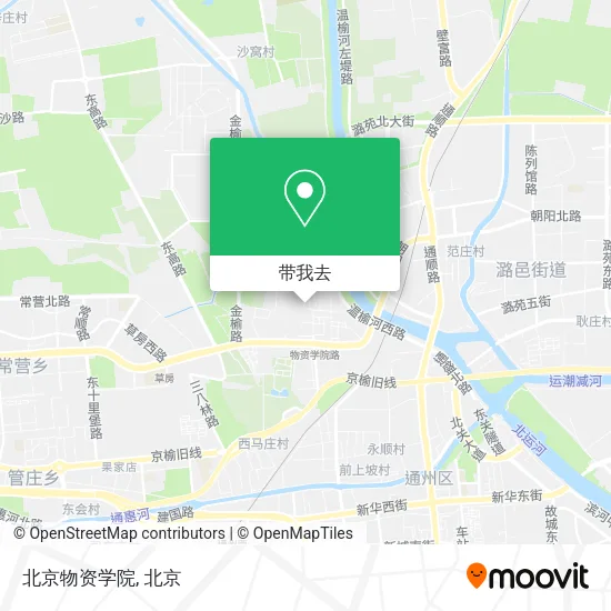 北京物资学院地图