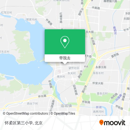 怀柔区第三小学地图