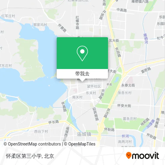 怀柔区第三小学地图