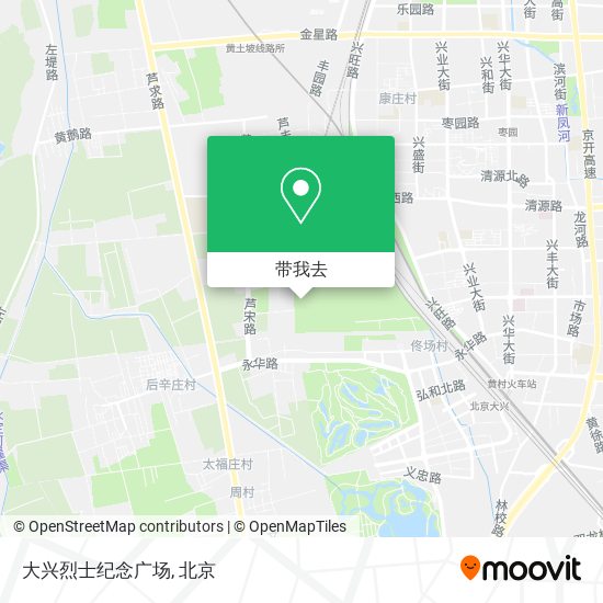 大兴烈士纪念广场地图