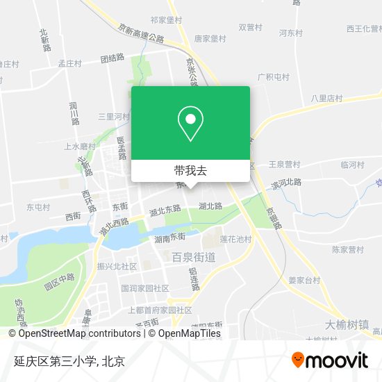 延庆区第三小学地图