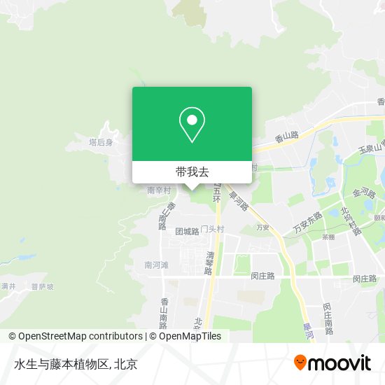 水生与藤本植物区地图
