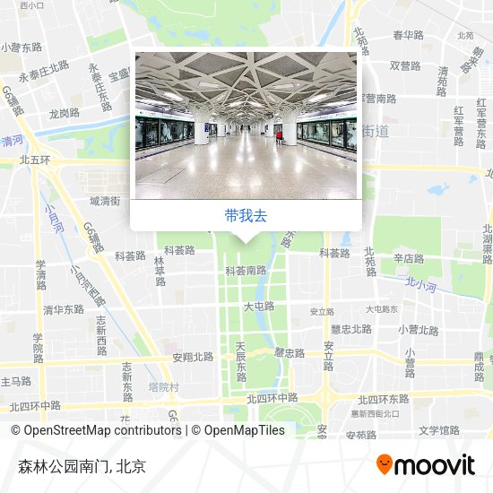 森林公园南门地图