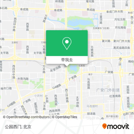 公园西门地图