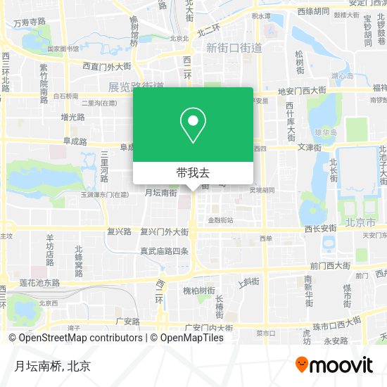 月坛南桥地图