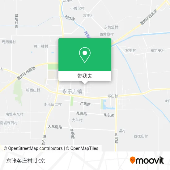 东张各庄村地图
