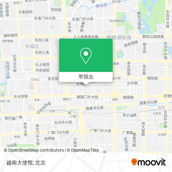 越南大使馆地图