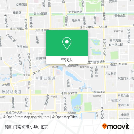 德胜门南卤煮小肠地图