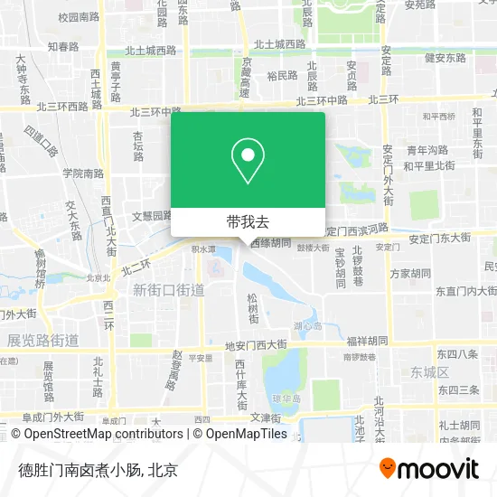 德胜门南卤煮小肠地图