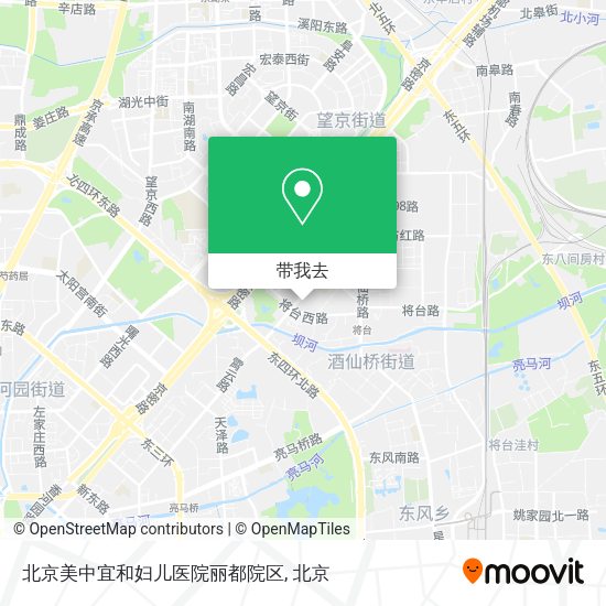 北京美中宜和妇儿医院丽都院区地图