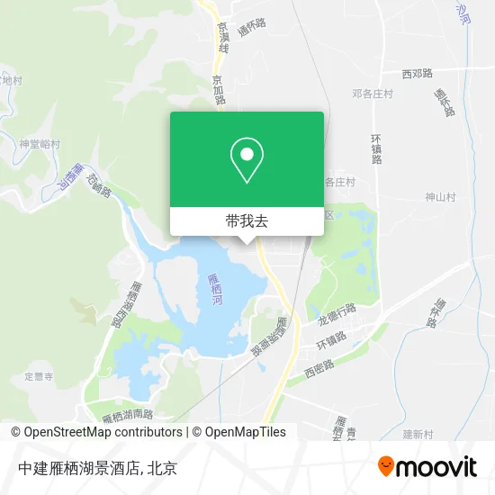 中建雁栖湖景酒店地图
