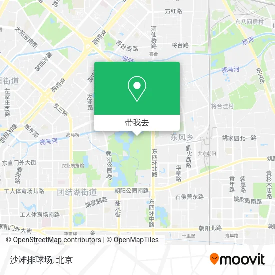 沙滩排球场地图