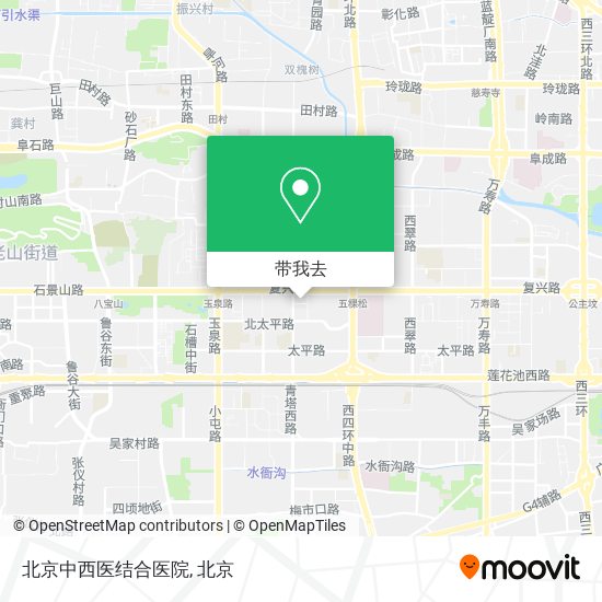 北京中西医结合医院地图