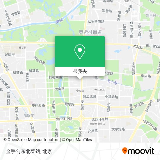 金手勺东北菜馆地图