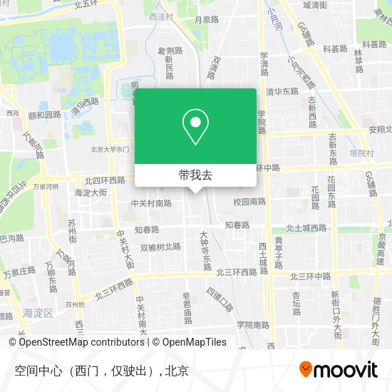 空间中心（西门，仅驶出）地图