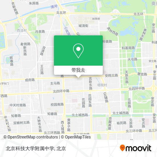 北京科技大学附属中学地图
