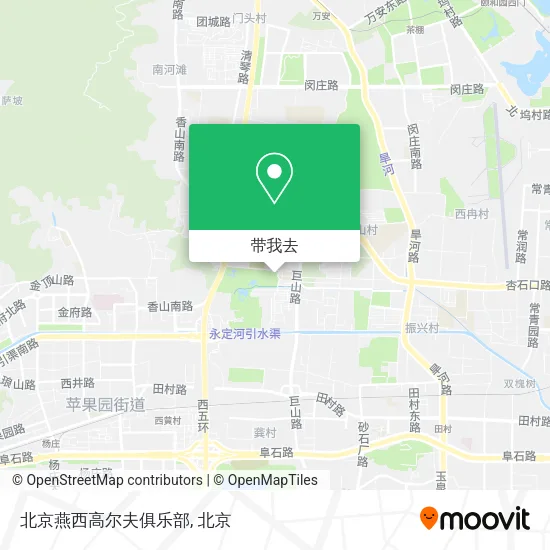 北京燕西高尔夫俱乐部地图